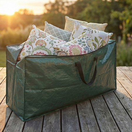 Pokrowiec ochronny na poduszki ogrodowe torba woodoodporna uchwyty plandeka