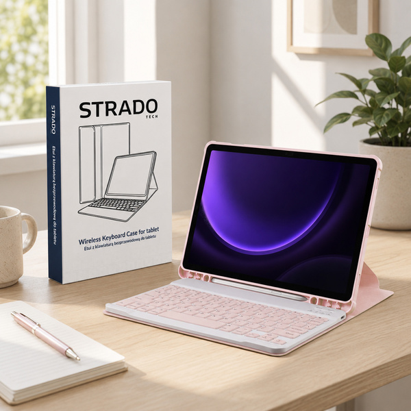 Etui 360 i KLAWIATURA do Samsung Galaxy Tab S9, S9 FE, S10 FE 10.9 na Rysik