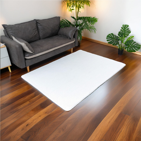 STRADO Rabbit 3D plush soft like rabbit anti-slip carpet 200x300 White