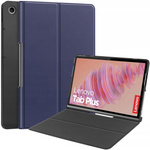 Etui Smart z klapką do Lenovo Tab Plus 11, granatowe - ochronne z podstawką