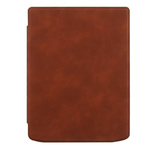 Etui Smart magnetycznie zamykane do Pocketbook Inkpad 4 / Color 2, brązowe - ochronne z podstawką
