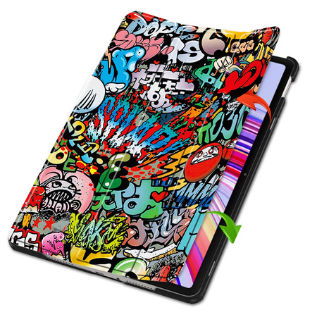 Etui Graficzne do Xiaomi Redmi Pad Pro 12.1 2024 / Poco Pad 12.1 z klapką - ochronne z podstawką