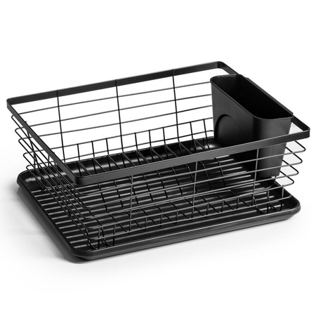 Dish Drainer Rack Black 36x30x14,5 cm