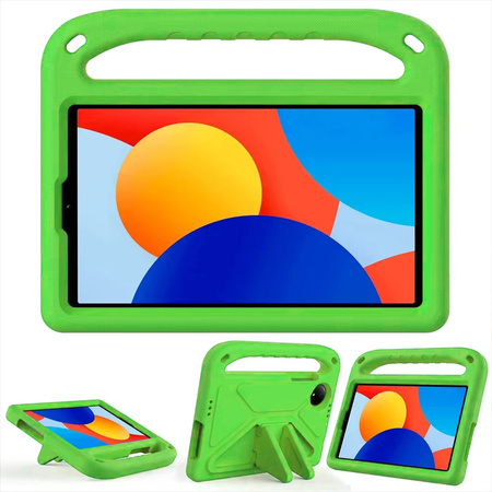 Puzdro pancierové FunColor na Xiaomi Redmi Pad SE 8.7 2024, zelené - ochranné so stojanom