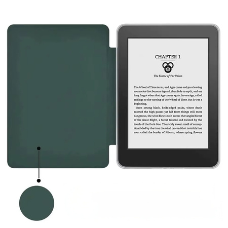 Etui Acrylic Kindle Paperwhite 6/ Colorsoft/ Signature Edition - Dark Green