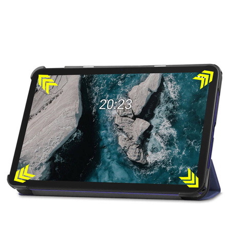 Puzdro Smart Case na Nokia T20, čierne - ochranné so stojanom, prístup k portom a tlačidlám