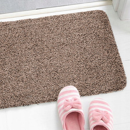 Magická rohožka podložka na topánky protišmykový koberček 45x70 XXL, hnedý