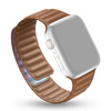 Pasek skórzany opaska do Apple Watch 7 45mm (Czarny)