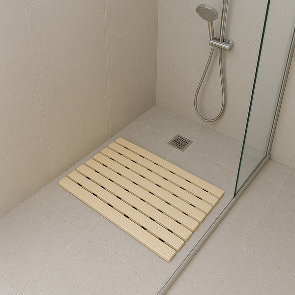 Podložka do kúpeľne protišmyková pod sprchu sprchová vanička na sauna bazén, béžová