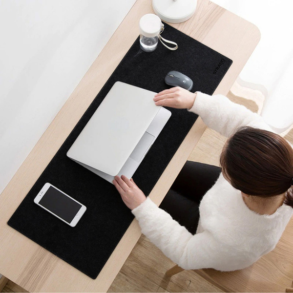 Veľká Podložka ochranná na stôl pod myš klávesnicu laptop 90x45 XXL, čierny