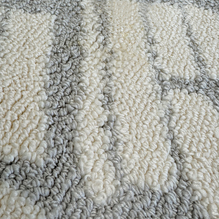 Dywan 160x230 do salonu pętelkowy duży japandi nowoczesny ciężki gruby POLO, szary