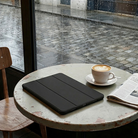 Puzdro Smart case na Apple iPad Mini 4 5 2015 / 2019 s klapkou wake up sleep / Apple iPad Mini 4 / Apple iPad Mini 5, čierne - ochranné