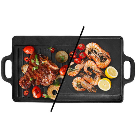 ORION GRILL plate cast-iron double-sided 45,5x23 cm