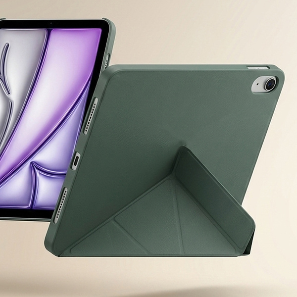 Puzdro Trifold na Apple iPad Air 11 6 Gen M2 2024 / 7 Gen M3 2025 / iPad Air 11 Gen. 6 A2902, zelené - ochranné