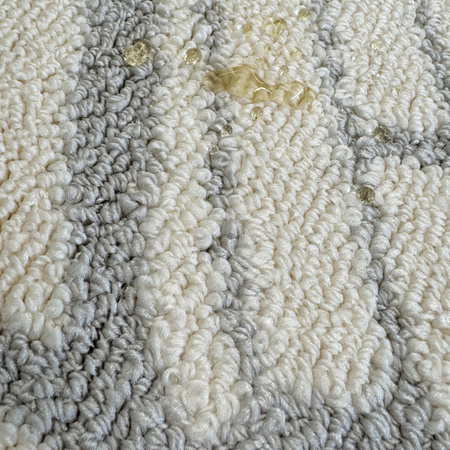 Dywan 120x170 do salonu pętelkowy duży japandi nowoczesny ciężki gruby POLO, szary