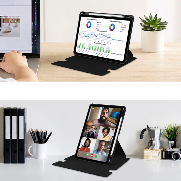 Etui z klawiaturą 360 do iPad Air 13 M4/ M3/ M2 2026/ 25/ 24 ochronne czarne