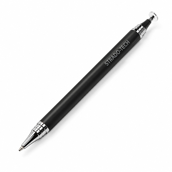 Precyzyjny rysik 2w1 z długopisem stylus pen do tabletu telefonu, czarny