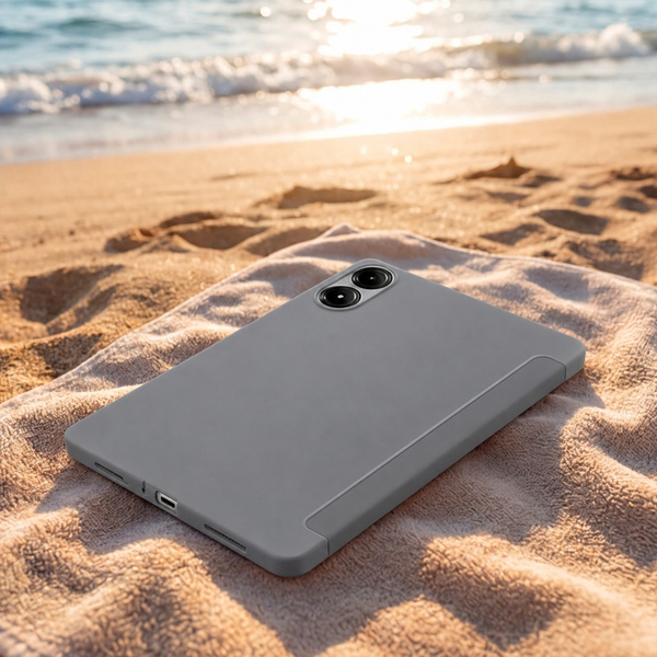Etui do Redmi Pad 2 Pro 12.1 2025 z klapką i podstawką - szare