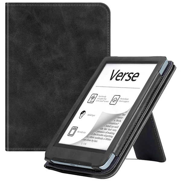 Strap case with grip and stand for PocketBook Verse Pro 629 634 (Black)