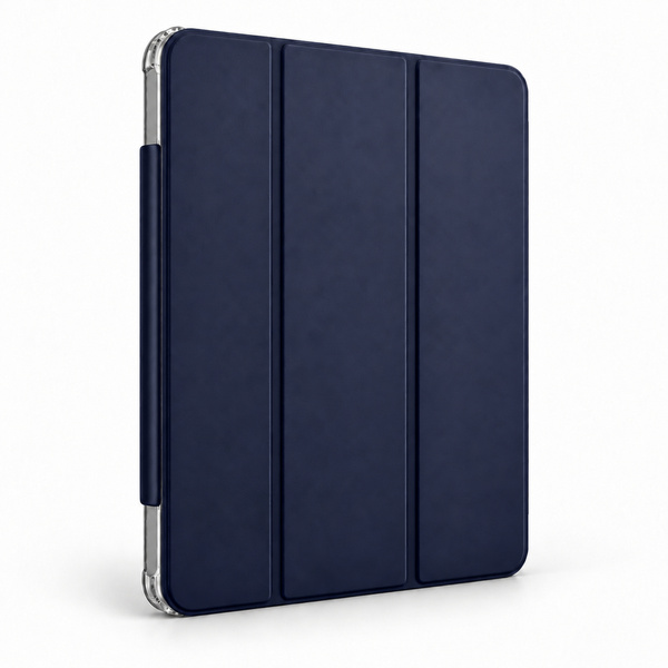 Etui Hard Crystal do Apple iPad Air 13 M4 M3 M2 2026/ 25/ 24 gen 8/ 7 z klapką - granatowe