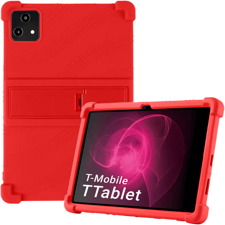 Puzdro Pancierové Armor Case na T-Mobile T Tablet 5G 10.36, červené - ochranné so stojanom