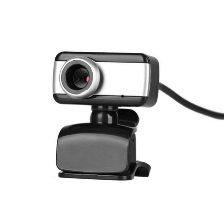 WebCam 8808 black webcam with microphone and universal mounting clip