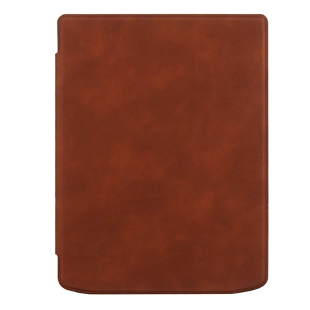 Etui Smart magnetycznie zamykane do Pocketbook Inkpad 4 / Color 2, brązowe - ochronne z podstawką