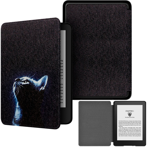 Kindle Paperwhite 6/ Colorsoft/ Signature Edition- Moon Cat graphic case