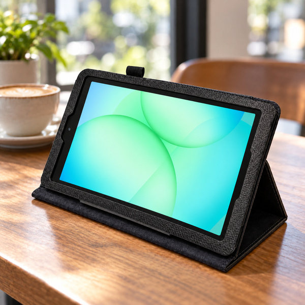 Etui Slim z klapką do Galaxy Tab A11 X135/ X133 A9 SM-X115/ X110 - czarne