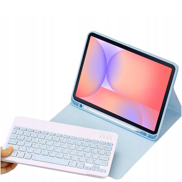 Etui z klawiaturą do Galaxy Tab S10 Lite 10.9" SM-X406 SM-X400 2025 ochronne niebieskie