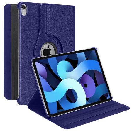 Etui Obrotowe do iPad 10.9 2022 Gen. 10 / iPad 11 2025 A16 Gen. 11, granatowe - ochronne z podstawką