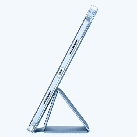 Hard Crystal case with stylus holder for Apple iPad 10.9 10 GEN 2022 / iPad 11 A16 11GEN 2025 - Blue