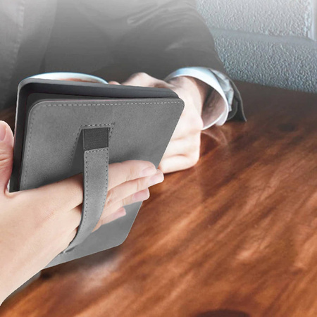 Etui z uchwytem paskiem na rękę do Kindle Paperwhite 5 budzenie i usypianie, brązowe