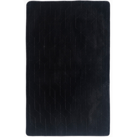 STRADO Rabbit 3D plush soft like rabbit anti-slip carpet 80x150 Black