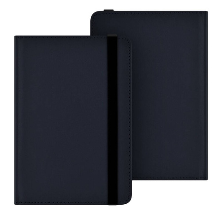 Puzdro Kožené s držiakom na Kindle 11 / 10 Paperwhite 1 / Kindle 2 / Kindle 3, tmavomodré - ochranné so stojanom
