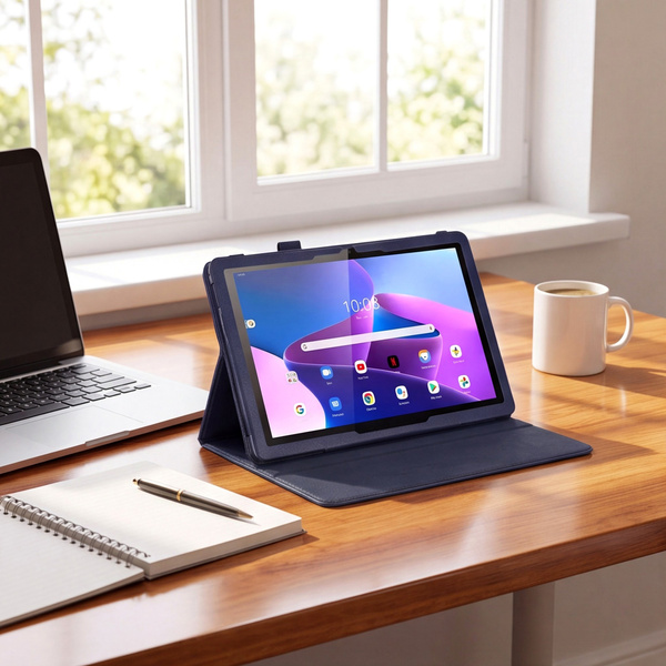 Etui do Lenovo Tab 10.1 2025 TB311FU TB311XU ZAEH0040PL z klapką - granatowe