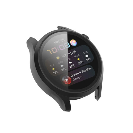 Etui obudowa 2w1 ze szkłem do Huawei Watch 3 Pro (Bezbarwne)