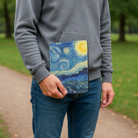 Puzdro grafické s klapkou na Xiaomi Redmi Pad SE 8.7 2024 / Redmi Pad - ochranné so stojanom