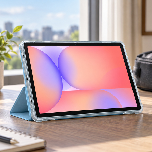 Etui do Galaxy Tab S10 Lite 10.9/ S10 FE/ S9 FE/ S9/ S8 z miejscem na rysik - niebieskie