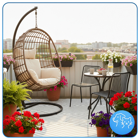 Koberec vonkajší Faro 90x150 cm - vodeodolný na terasu, balkón a do záhrady, odolný