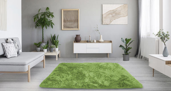 Shaggy Strado room carpet 130x190 GreenGrass (Green)