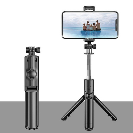 Selfie Stick malý skladací statív tripod teleskop z ovládačom BL spúšť - ľahký a praktický