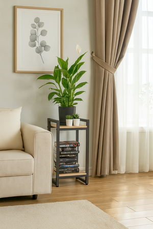 Kwietnik VERTICO stojący metalowy stojak na kwiaty rośliny loft 65x35x30cm