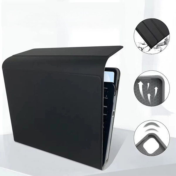 Puzdro s klávesnicou na Xiaomi Pad 7 / Pad 7 Pro 11.2 na stylus / Xiaomi Pad 7 Pro, čierne - ochranné so stojanom