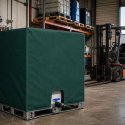 Pokrowiec na zbiornik IBC 1000L mauzer 100x120x116 cm zielony