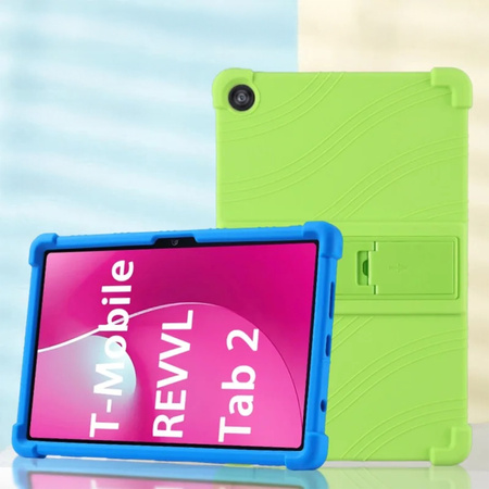 Puzdro Armor na T-Mobile T Tablet 2 10.1 5G 2025 pancierové, modré - ochranné so stojanom