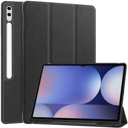 Etui Smart do Galaxy Tab S9 Ultra / S10 Ultra 14.6 X910 X916 X926, czarne - ochronne z podstawką