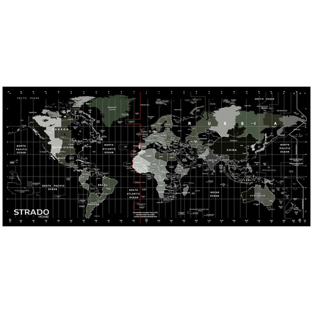 Strado Desk Mat 90x40 World Map