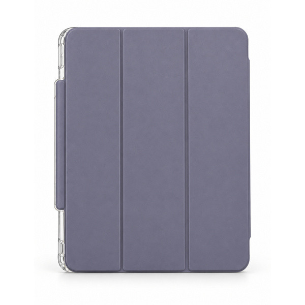Etui Hard Crystal do Apple iPad Air 13 M4 M3 M2 2026/ 25/ 24 gen 8/ 7 z klapką - fioletowe