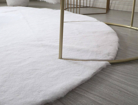 Rabbit Strado 150x150 White (White) round rug